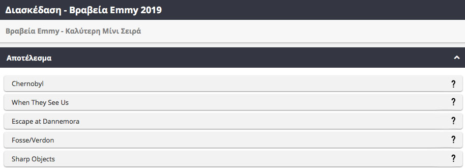 Βραβεία Emmy 2019