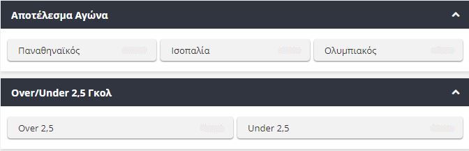 Παναθηναϊκός - Ολυμπιακός αποδόσεις - Novibet