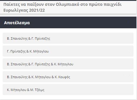 Combo Ολυμπιακός